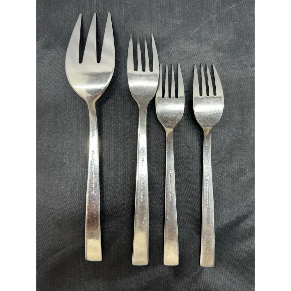 J.A. Henckels 18/10 Stainless Steel Flatware Serving Dining Forks Lot Of 4